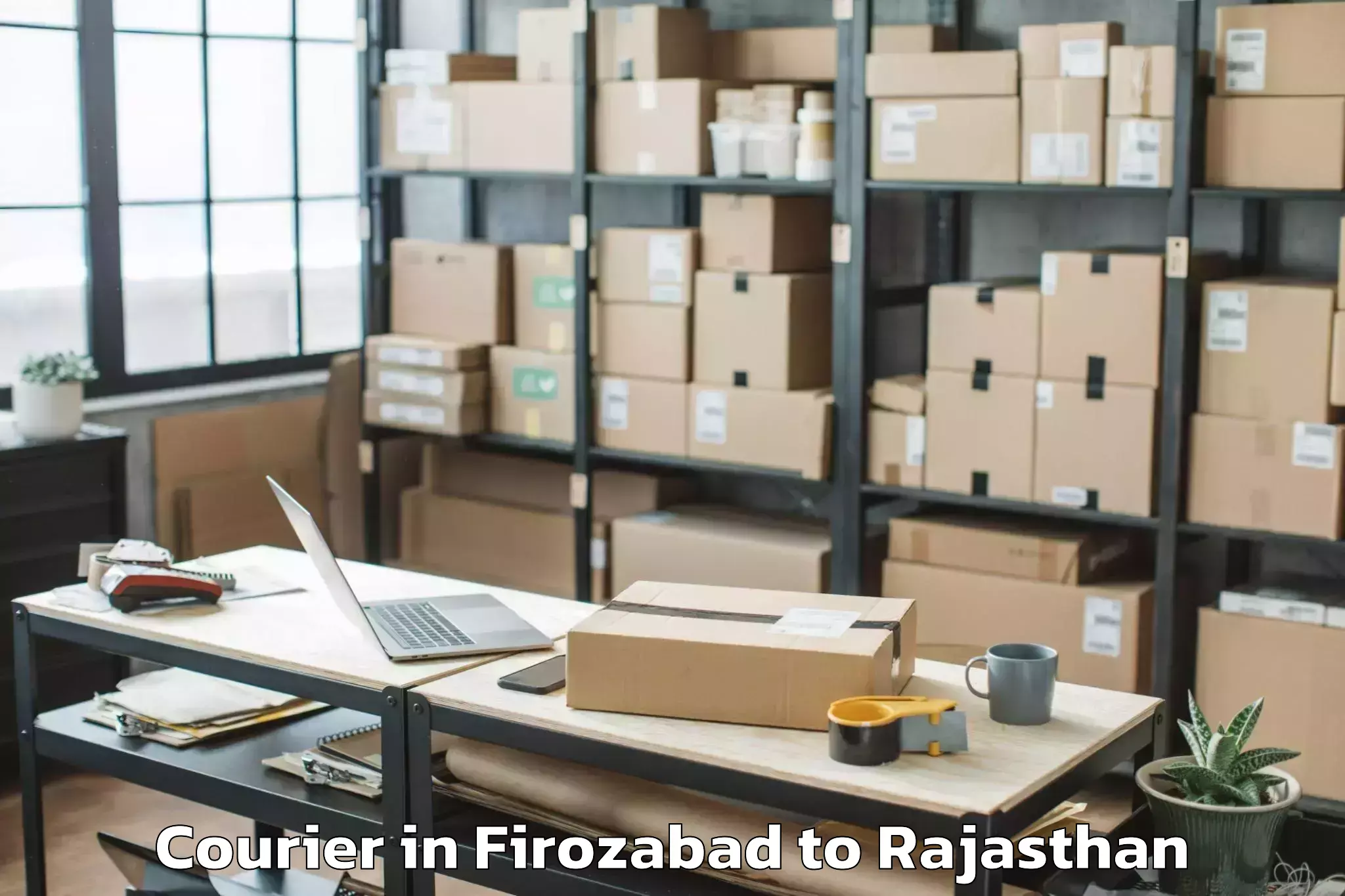 Book Your Firozabad to Kherli Courier Today